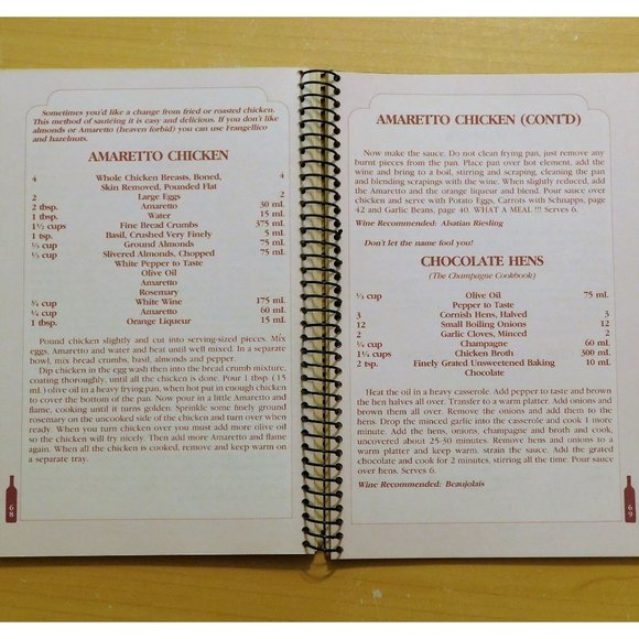 The Spirit of Cooking by Paul Warwick Wine Educator 1985 PB Spiral Cookbook - Picture 7 of 7